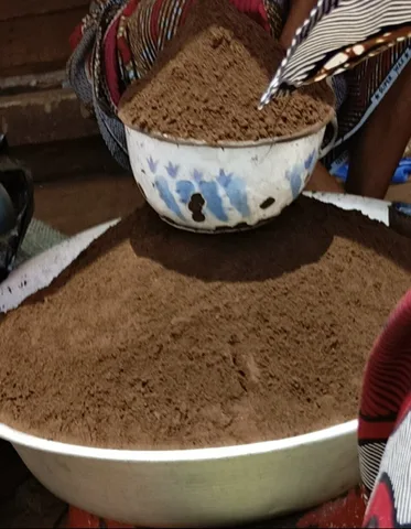 Ground coffee at a market · Central African Republic · 2025