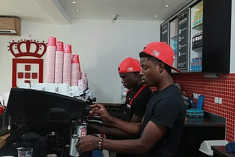 Baristas at Vida e Caffè · Accra · Ghana · 2017