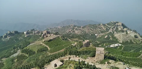 Mountain villages at Bani Al Qom · Razih · Yemen